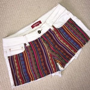Forever 21 White Jean Shorts