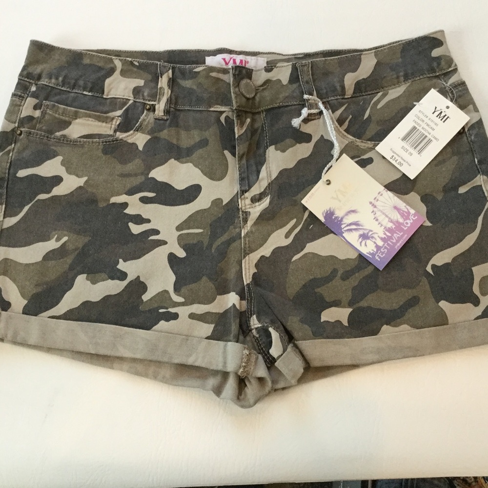 NWT YMI shorts Army Greens size 9