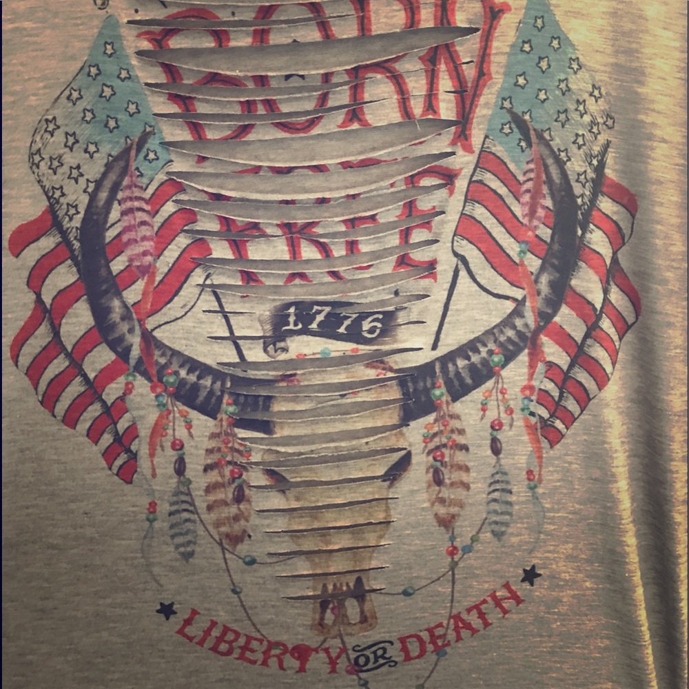 Cut front tee