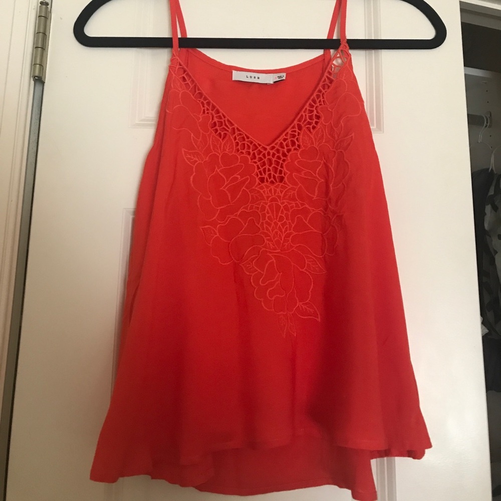 Lush orangeish/red tank top