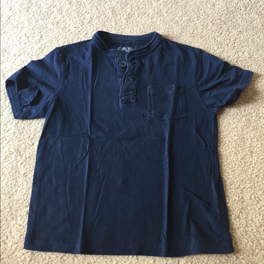 Cherokee Boys Navy Blue Henley, XS