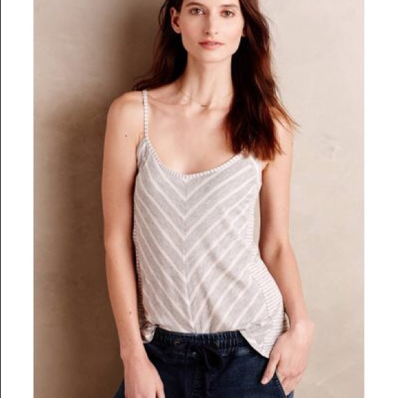 Anthropologie Chevron Striped Tank - Picture 1 of 5