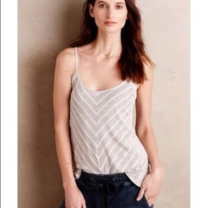 Anthropologie Chevron Striped Tank