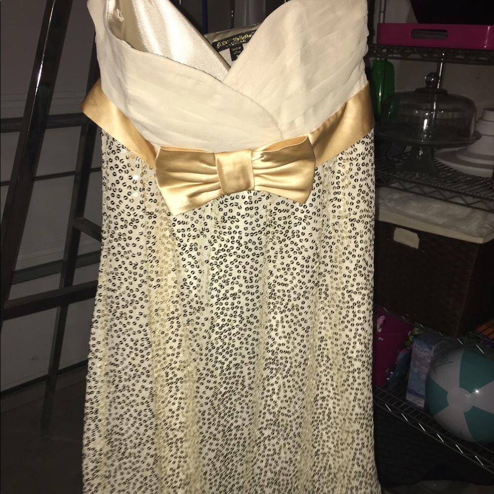 Betsey Johnson strapless sequin dress