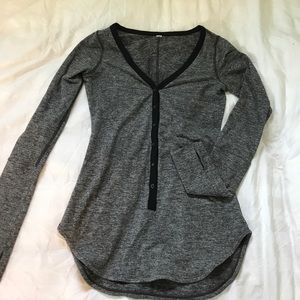 Grey lululemon long sleeve