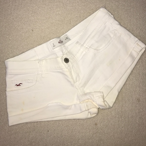 Women's Hollister White Jean Shorts - Picture 1 of 4