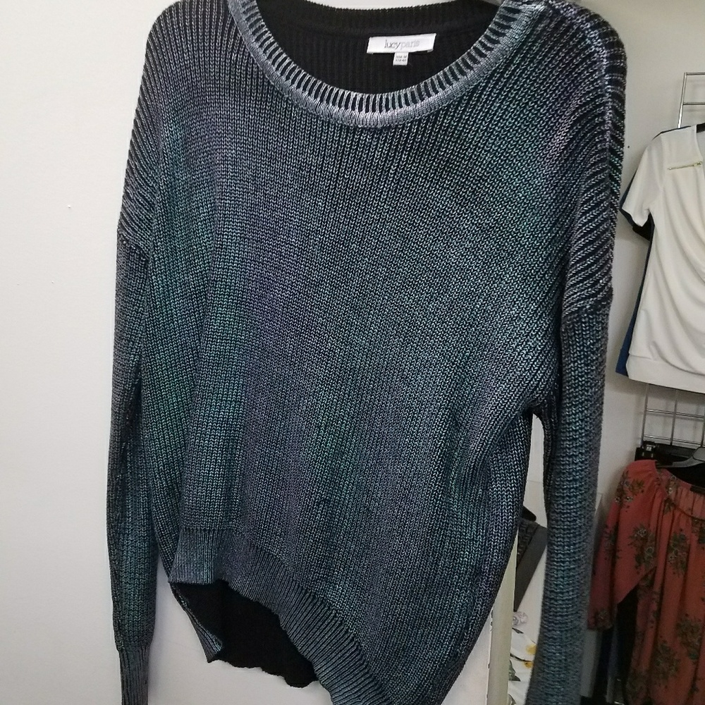 metallic sweater