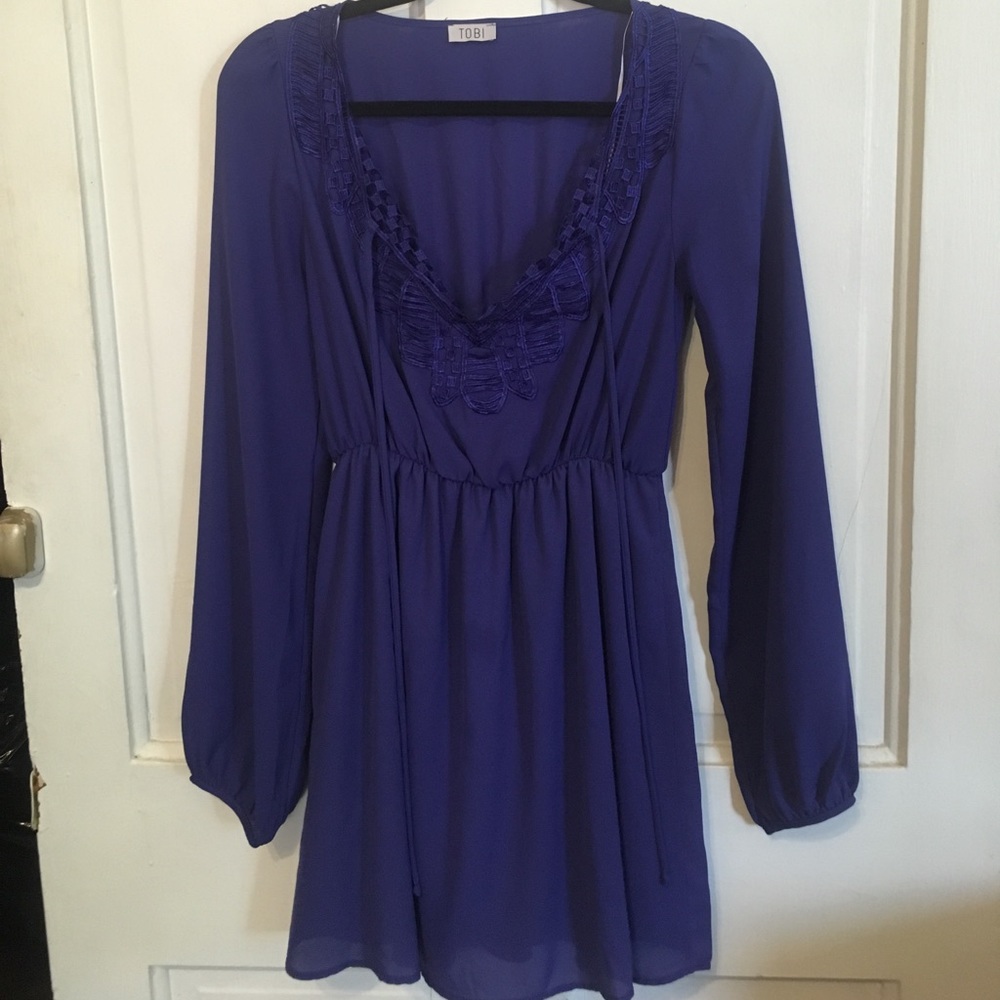Blue casual dress