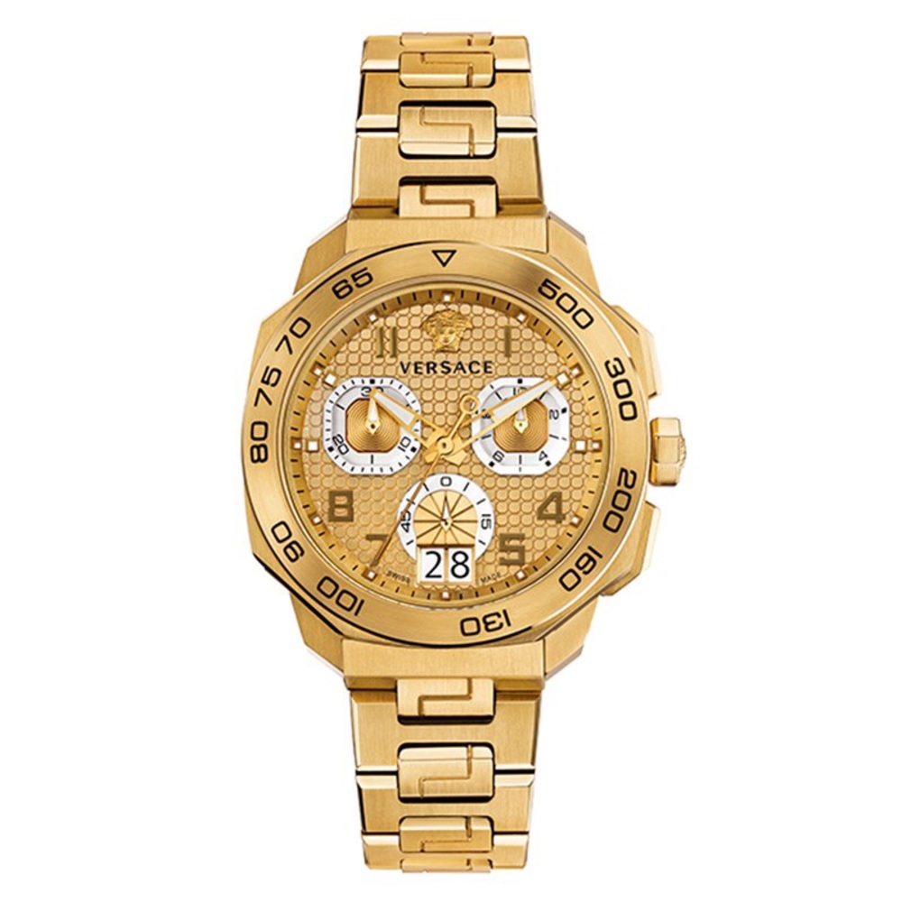 Versace Sport Bezel Chronograph Bracelet Watch