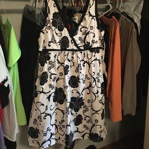 Black and white dress