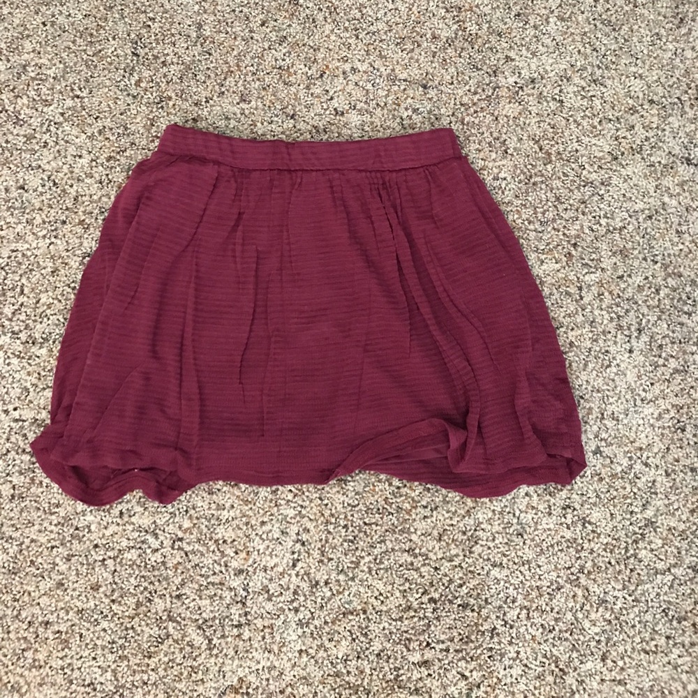 Maroon skirt