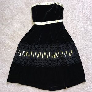 Betsey Johnson, Strapless Black Dress