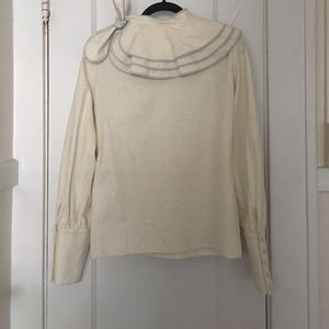 linen ruffle collar blouse by timo weiland