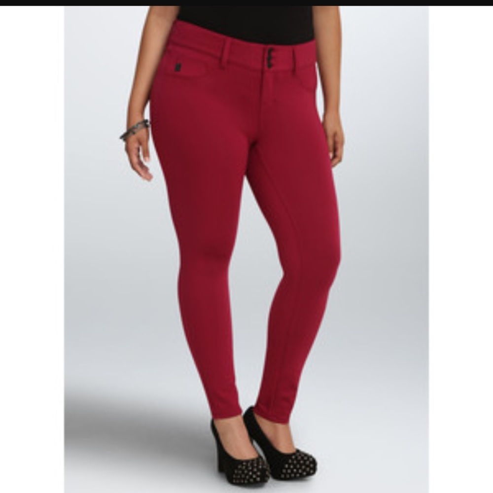 Red (berry) Torrid Jeggings