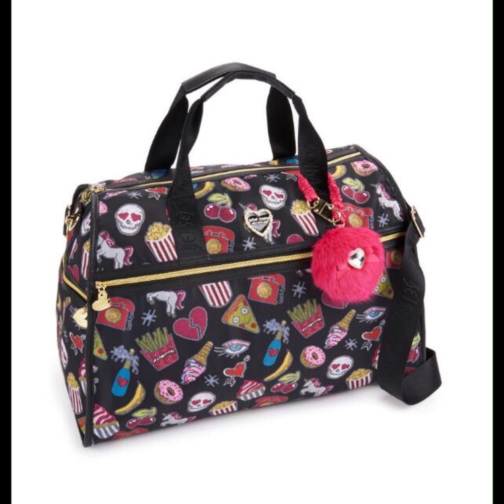 Betsey Johnson Nylon Weekender Bag