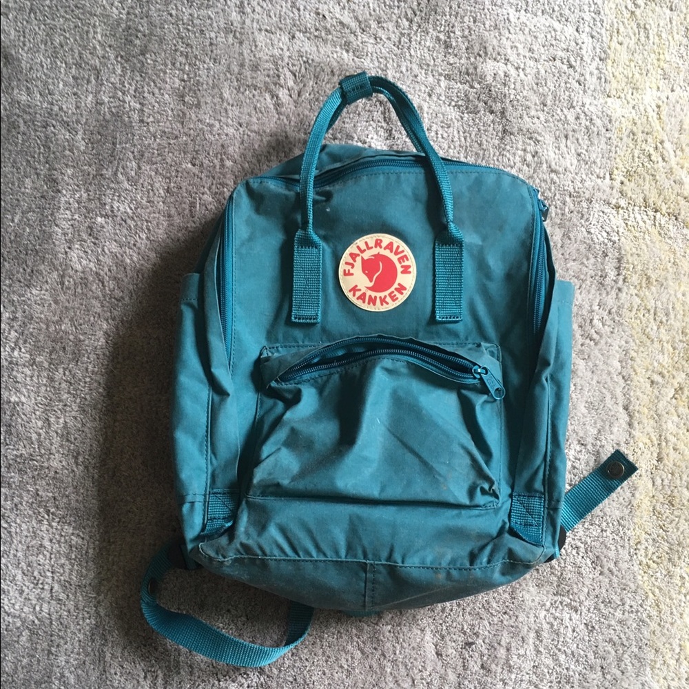 Turquoise Kanken backpack