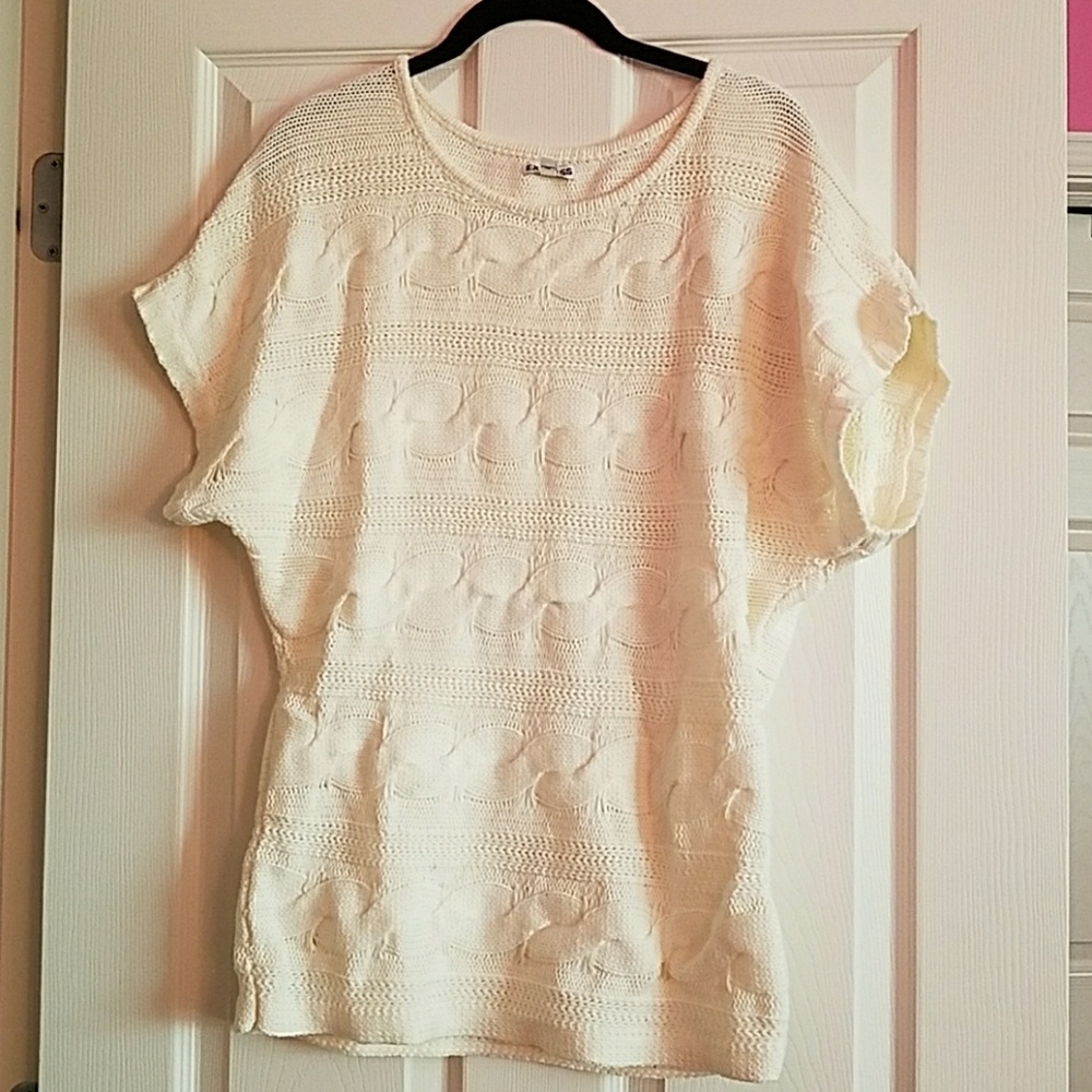 Cream knitted sweater