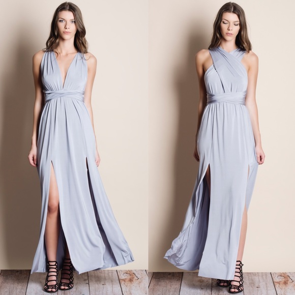 Multiwear Silver Maxi Dress - Picture 2 of 5