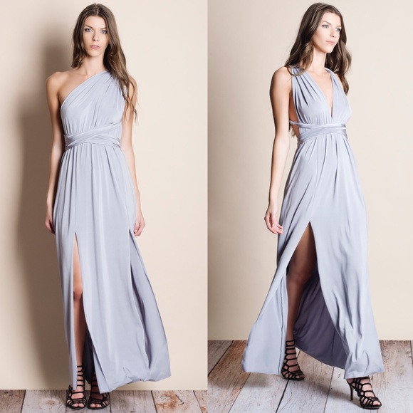 Multiwear Silver Maxi Dress - Picture 3 of 5