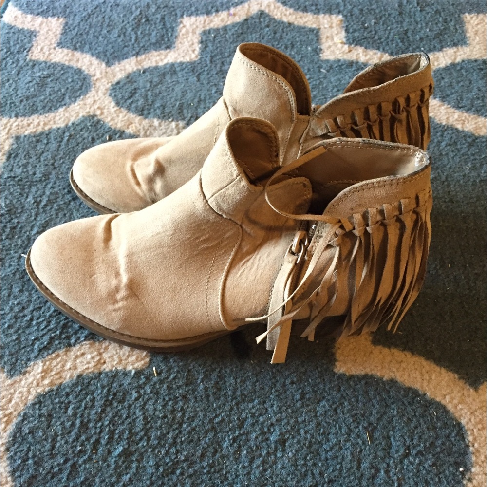 Tan ankle boots