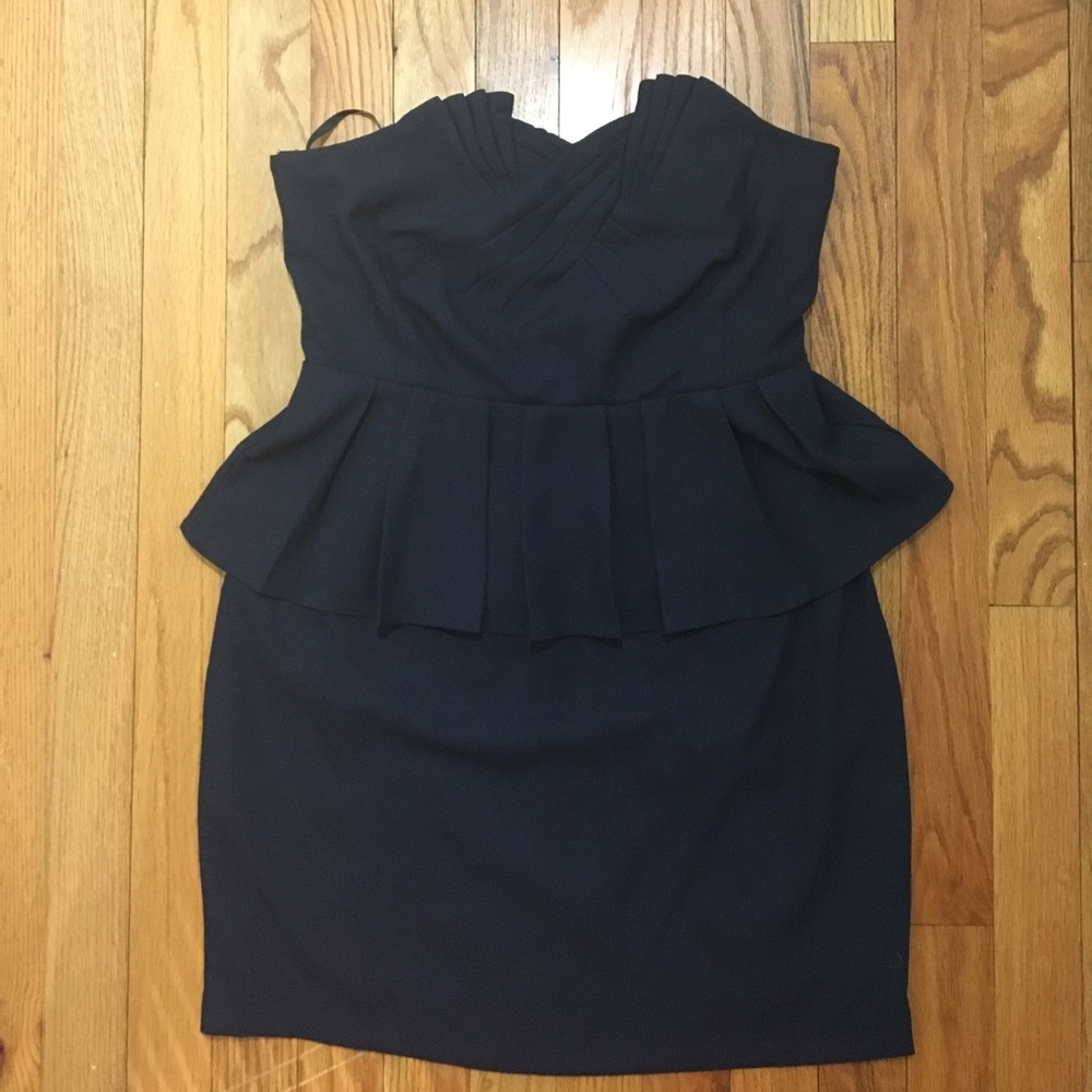 Pins & Needles Strapless Peplum Dress