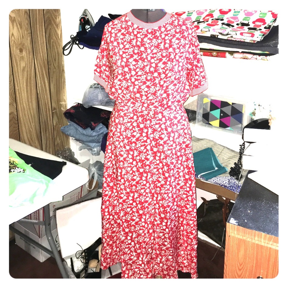 Vintage Silk Maxi dress NWT