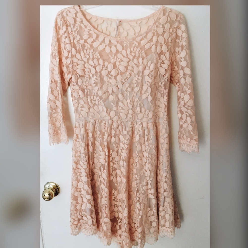 Lace free people dress