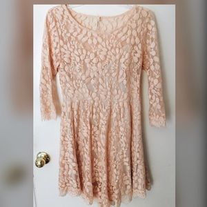 Lace free people dress