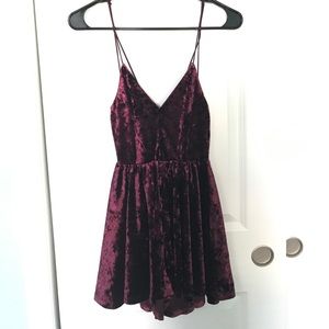 Urban Outfitters velvet romper