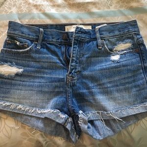 Abercrombie high waist denim shorts size 4