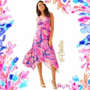Lilly Pulitzer Sloane Midi Dress Plume Bloom
