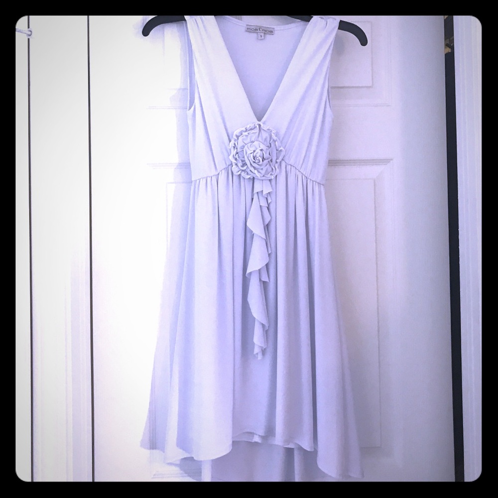High low white dress