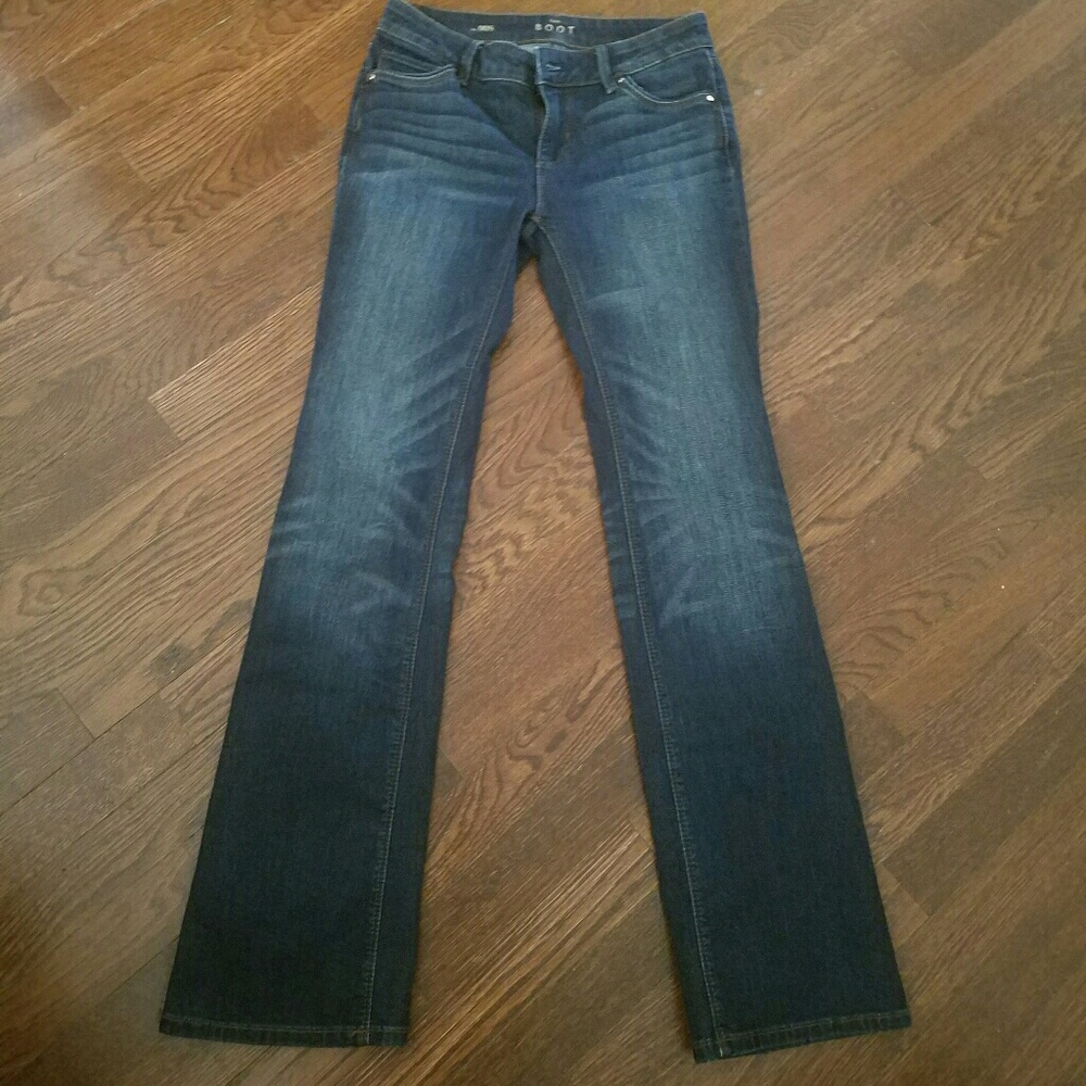 Black White boot cut jeans