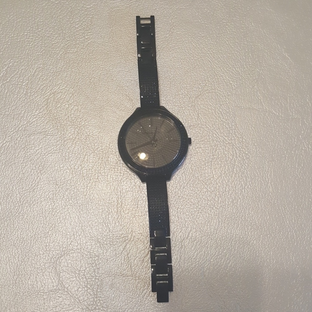 Trade with @Turbogirl15 - Black MK Pave Watch