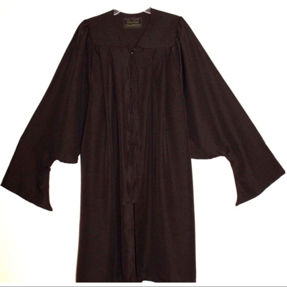 Master's Degree Graduation Gown - Black Matte