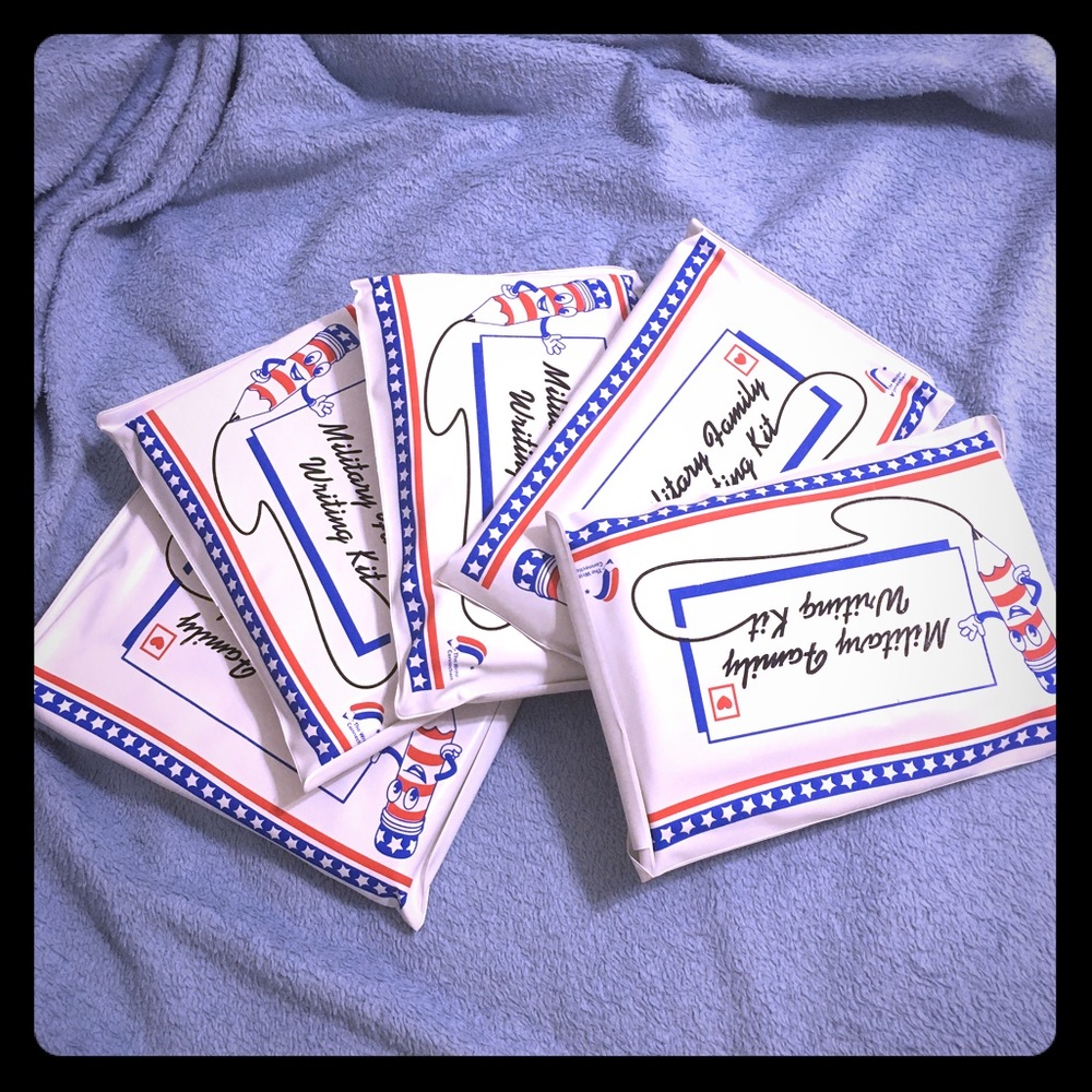 Bundle of 5 sets  "Military Family Writing Kit"