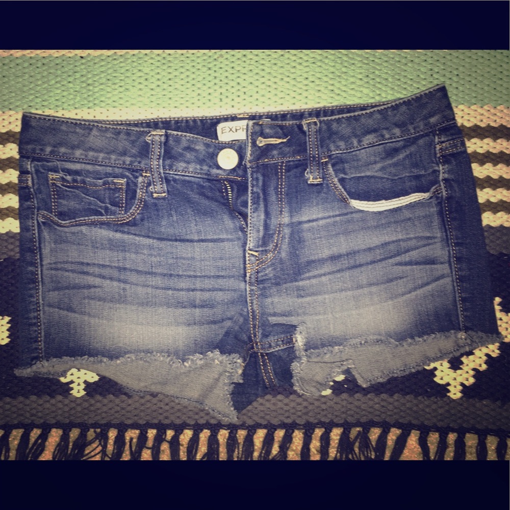 Express jean shorts