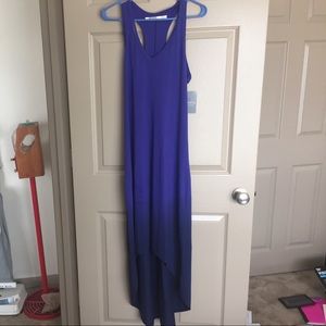 Athleta maxi high lo dress royal blue medium