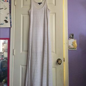 White Summer Maxi Dress with Split