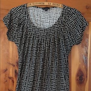 Banana republic cap sleeve slinky Blouse tshirt