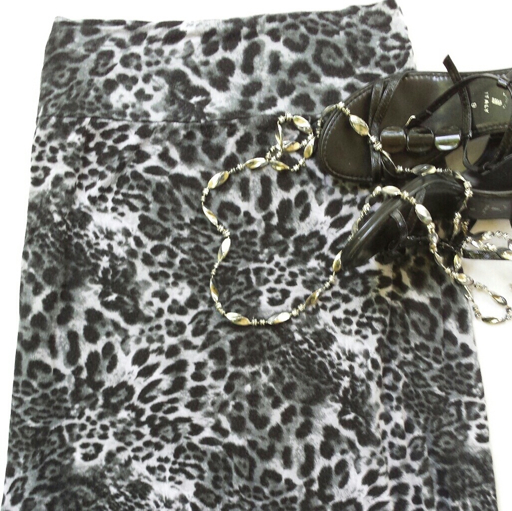 Dynamite 2X Skirt Maxi Long Full length Leopard
