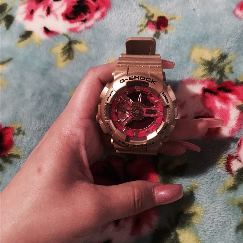 Pink and gold g-shock