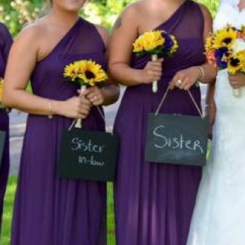 Davids Bridal sz 8 purple lulu's bridesmaid