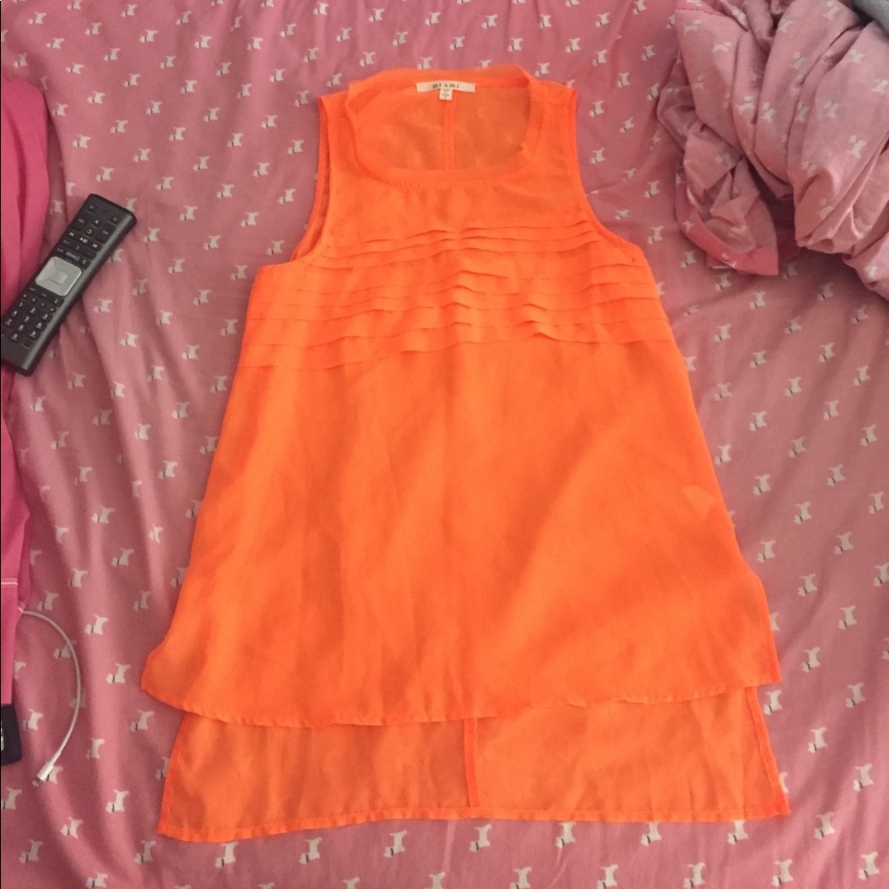 Orange blouse