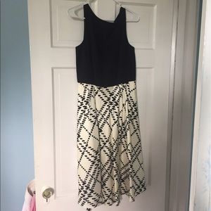 Lilly Pulitzer Black and White Silk Cocktail Dress