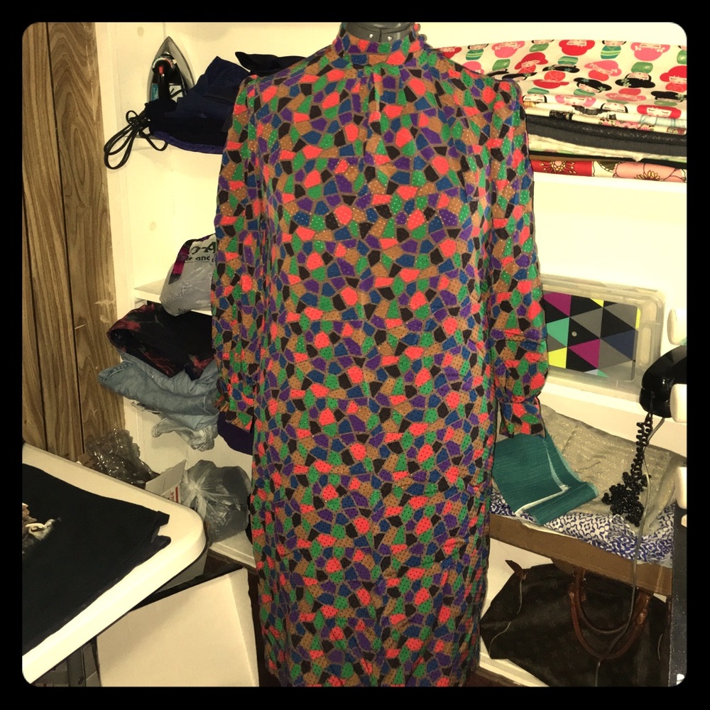 Vintage 100% Silk Dress