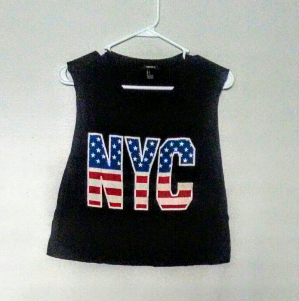 🎂🎂American flag nyc crop top - Picture 1 of 4