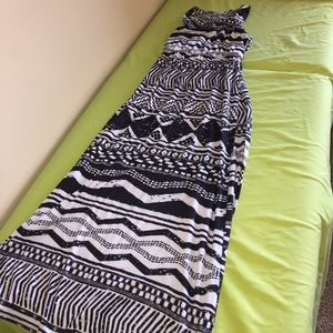 Aztec print dress maxi