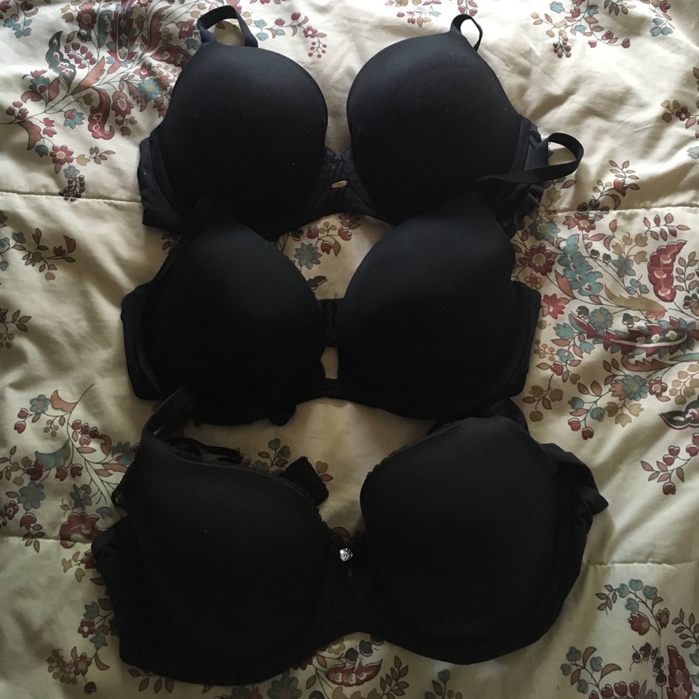 36D Black Victoria's Secret Bra Bundle