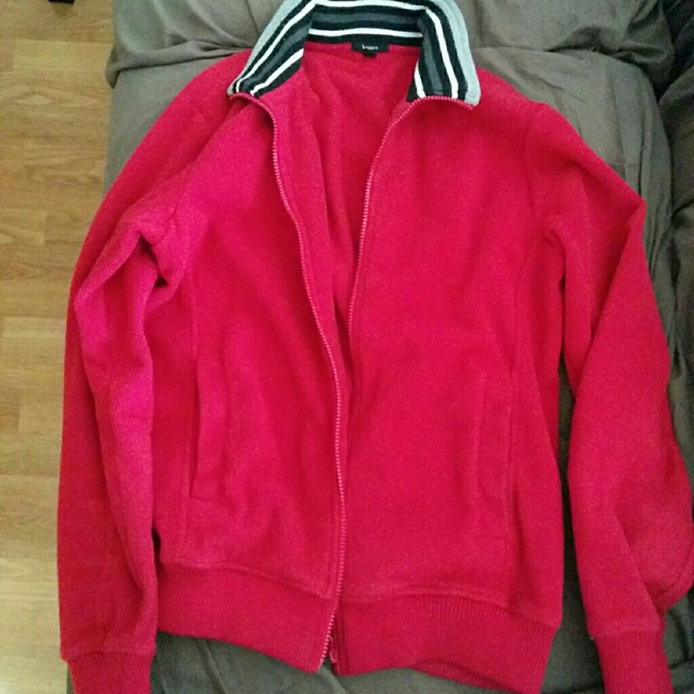 Mens Red fleece jacket